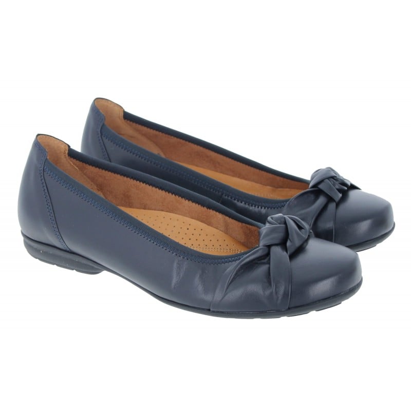 Navy leather flat shop shoes